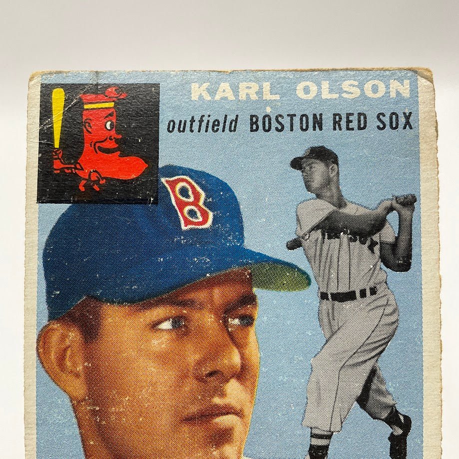 Karl Olson 1954 Topps #186 Boston Red Sox GD #2 - Collector Store LLC