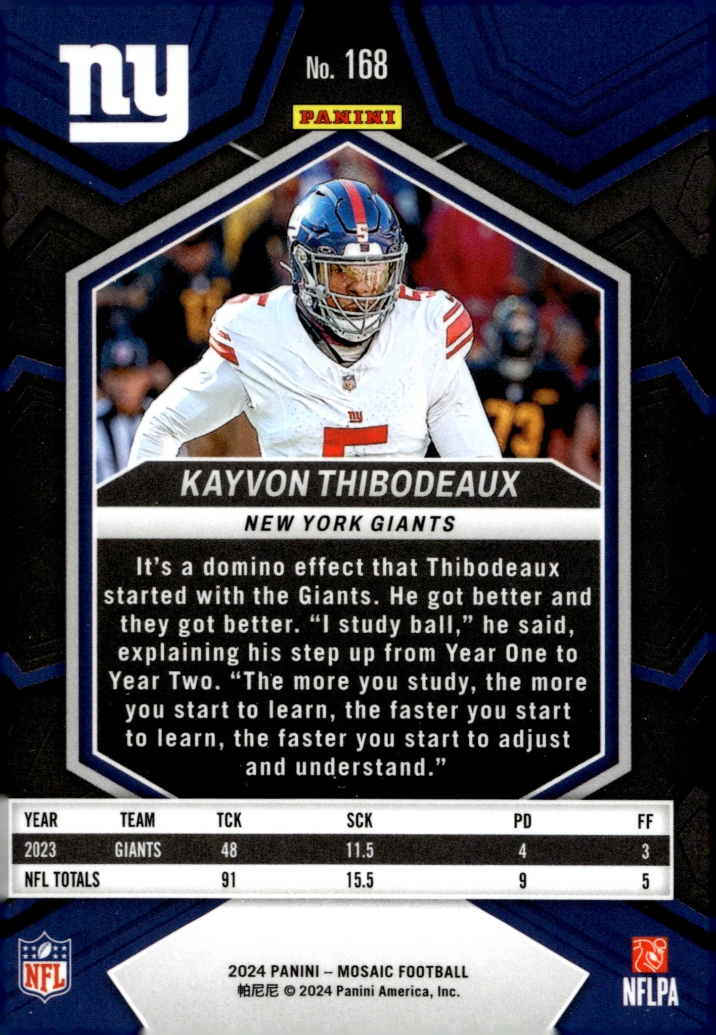Kayvon Thibodeaux 2024 Panini Mosaic #468 - Collector Store LLC