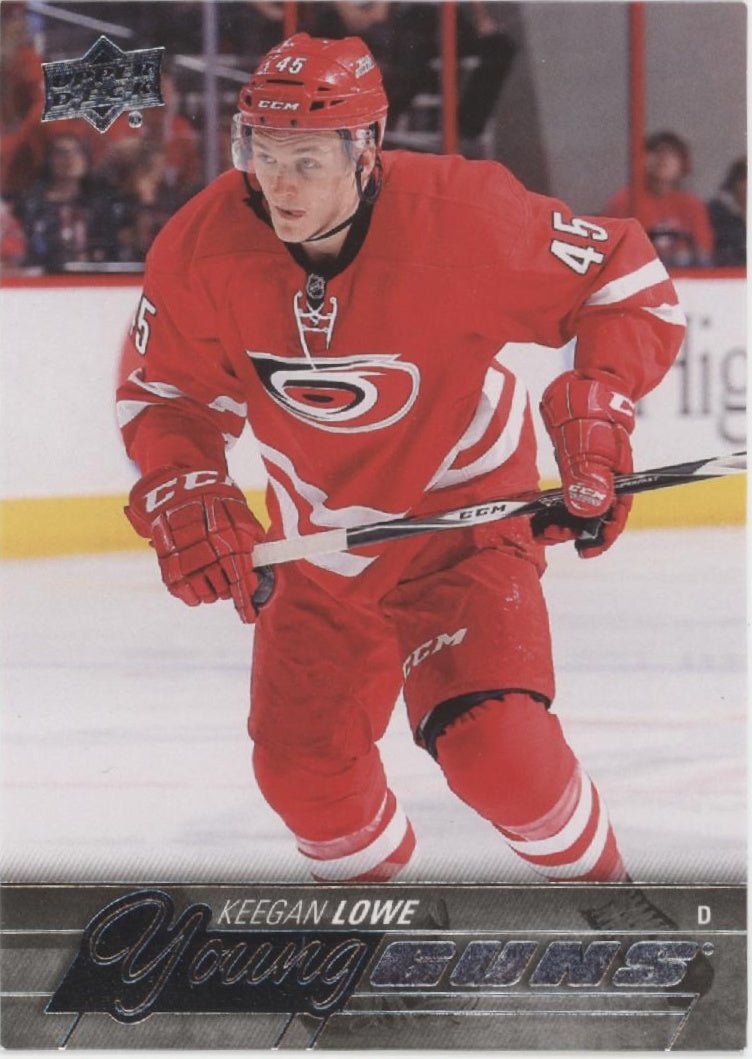 Keegan Lowe 2015 - 16 Upper Deck Series 1 Young Guns RC 246 - Collector Store LLC