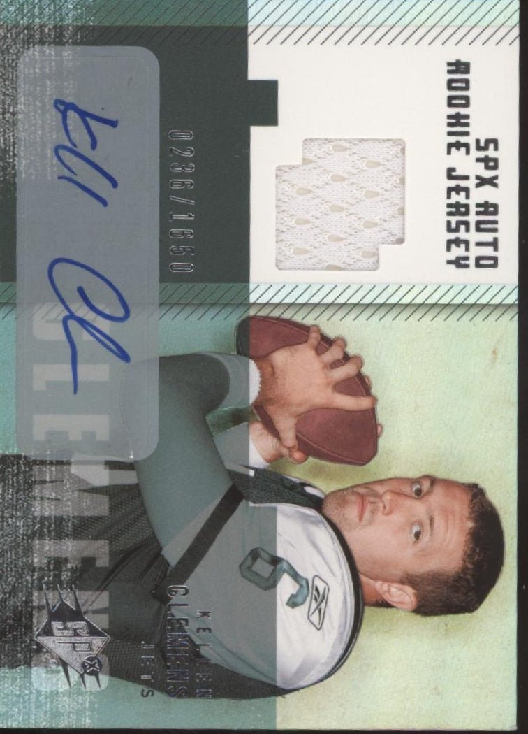 Kellen Clemens 2006 Upper Deck SPX Swatch RC Auto 0236/1650 #205 - Collector Store LLC