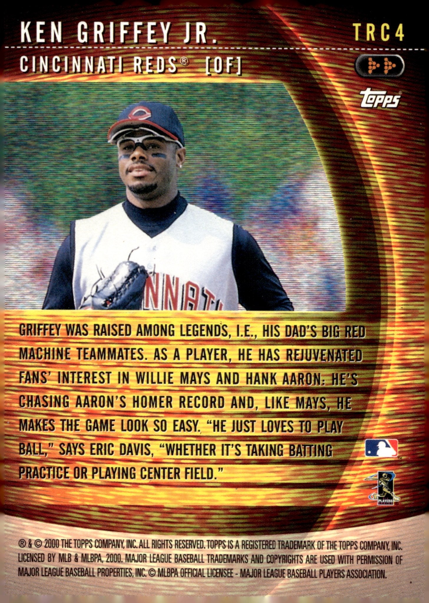 Ken Griffey Jr. 2000 Topps A Tradition Continues #TRC4 - Collector Store LLC