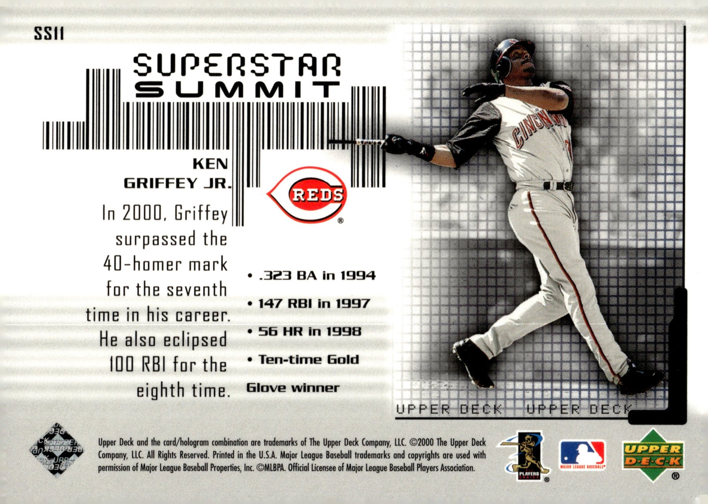 Ken Griffey Jr. 2000 Upper Deck Superstar Summit #SS11 - Collector Store LLC