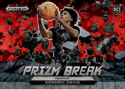 Kendric Davis 2023 Panini Prizm Draft Picks Prizm Break Red Ice Prizm RC #12 - Collector Store LLC