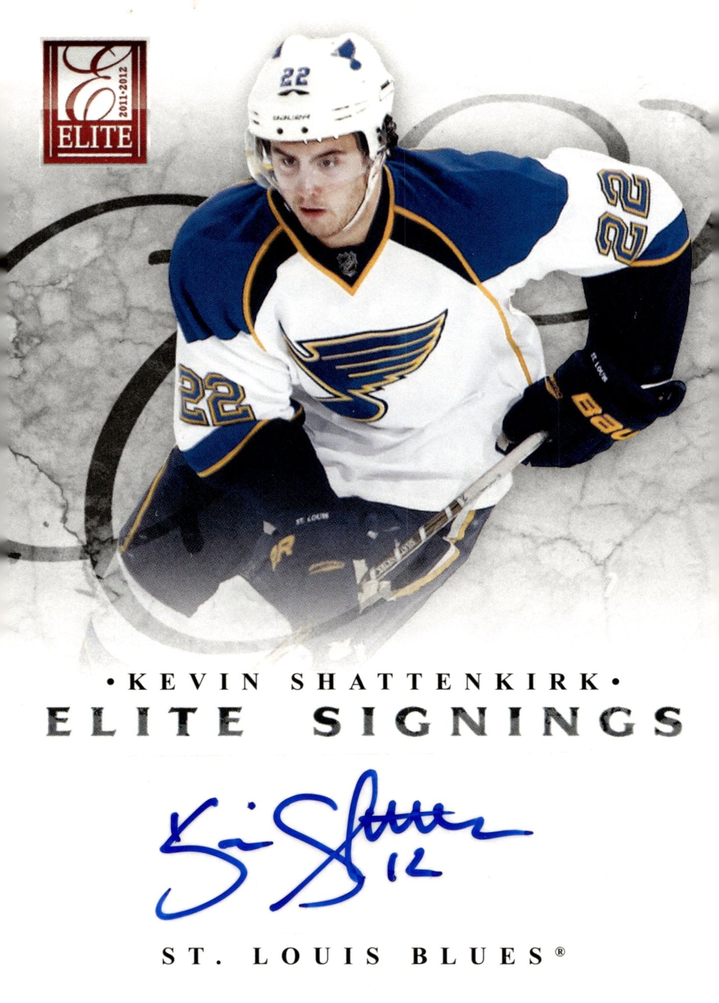 Kevin Shattenkirk 2011 - 12 Panini Donruss Elite Signings Auto #60 - Collector Store LLC