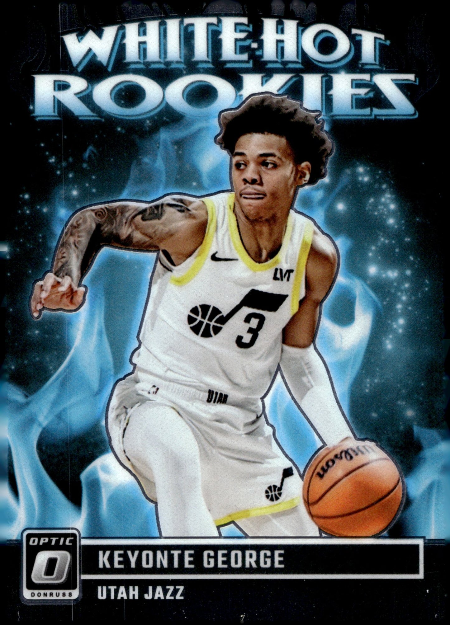Keyonte George 2023 - 24 Panini Donruss Optic White Hot Rookies RC #12 - Collector Store LLC