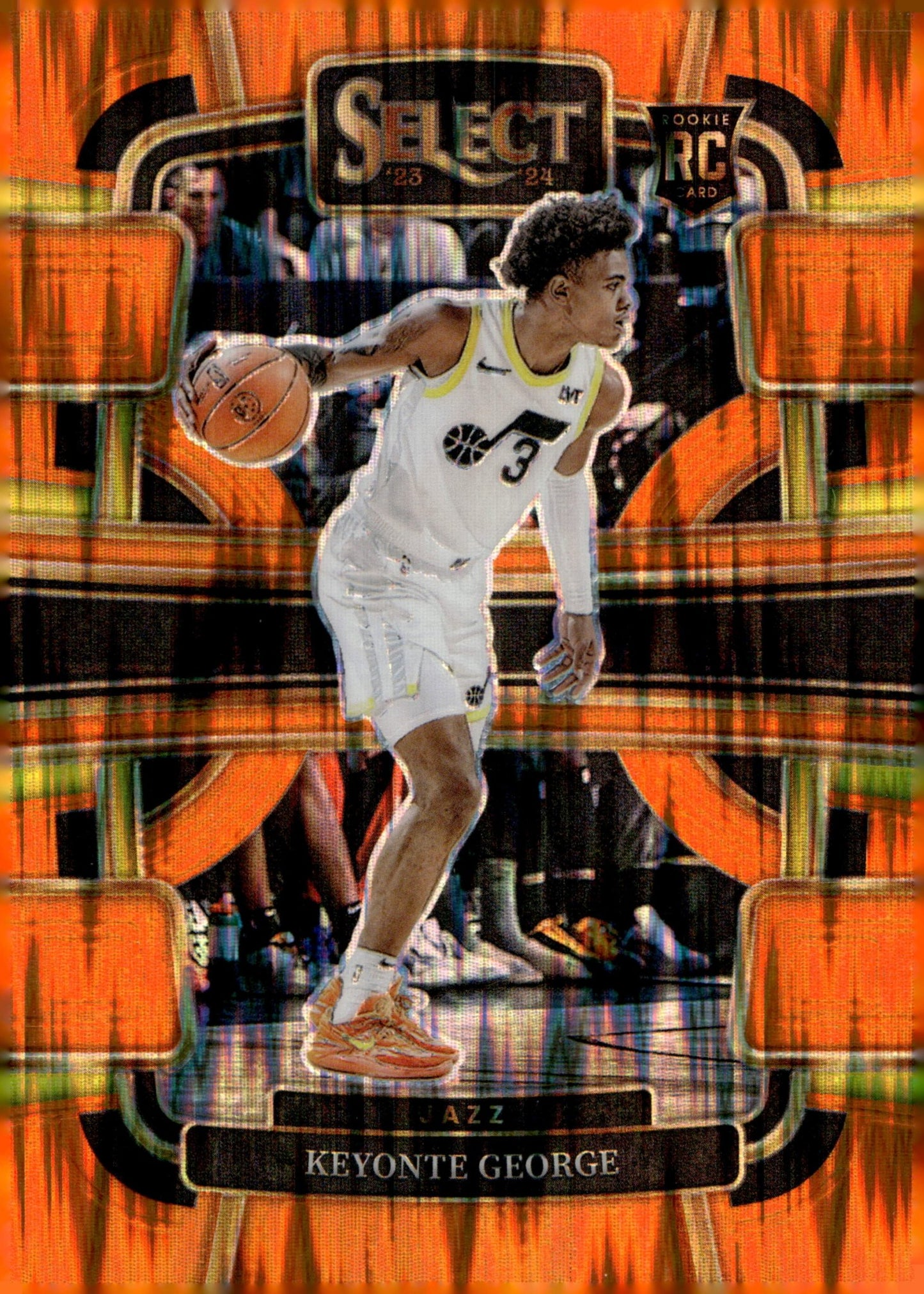 Keyonte George 2023 - 24 Panini Select Orange Shock Prizm RC #75 - Collector Store LLC