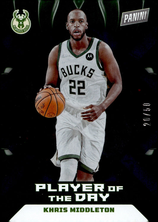 Khris Middleton 2022 - 23 Panini Player of the Day 20/50 #33 - Collector Store LLC
