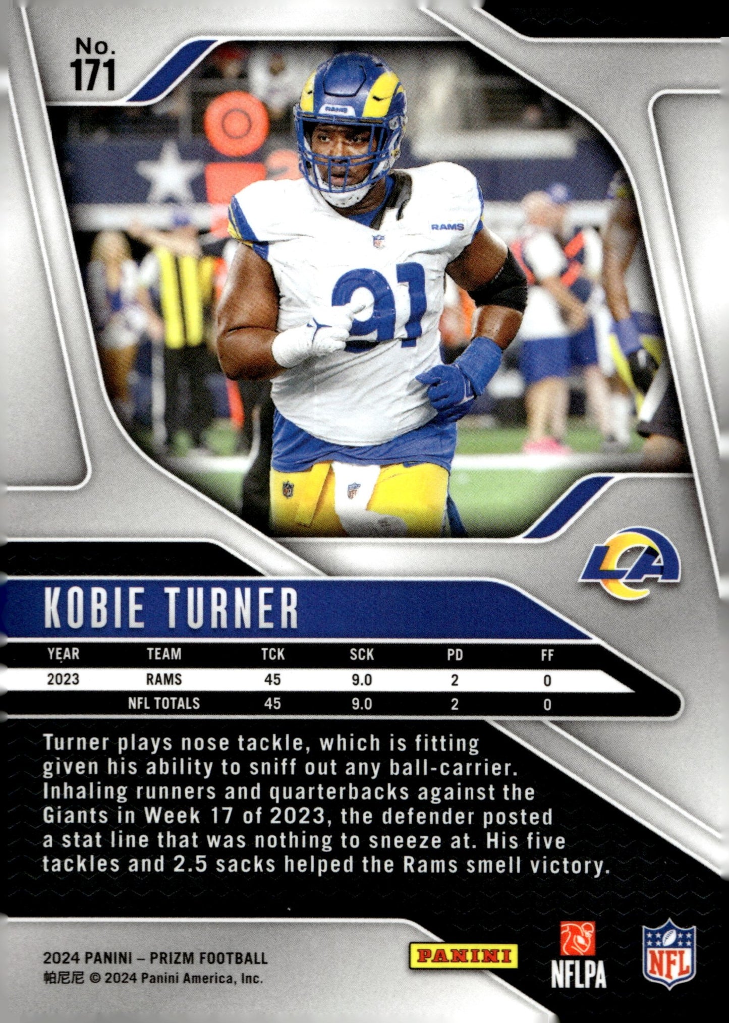 Kobie Turner 2024 Panini Prizm #171 - Collector Store LLC