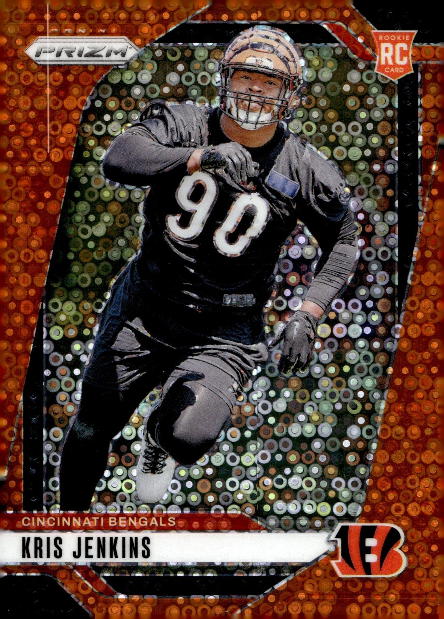 Kris Jenkins 2024 Panini Prizm Orange No Huddle Prizm RC #364 - Collector Store LLC