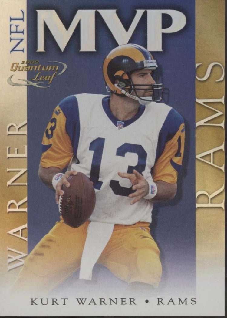 Kurt Warner 2000 Leaf Quantum MVP 0378/1000 - Collector Store LLC