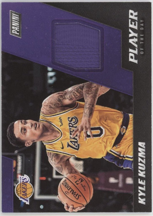 Kyle Kuzma 2018 - 19 Panini Player of the Day Swatch #KK - Collector Store LLC