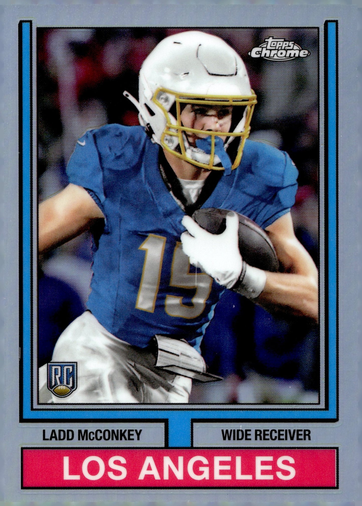 Ladd McConkey 2024 Topps Chrome Refractor RC #74TF - 10 - Collector Store LLC