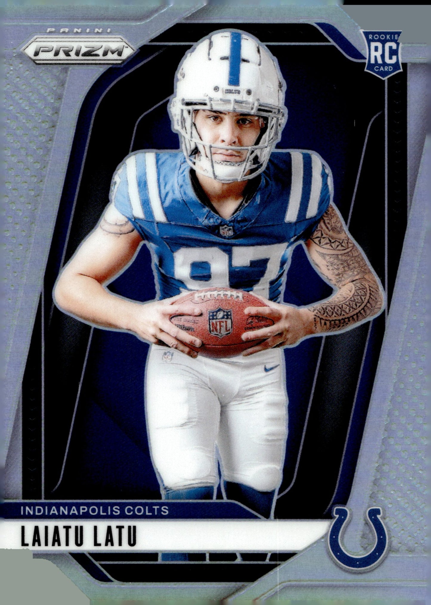 Laiatu Latu 2024 Panini Prizm Silver Prizm RC #25 - Collector Store LLC