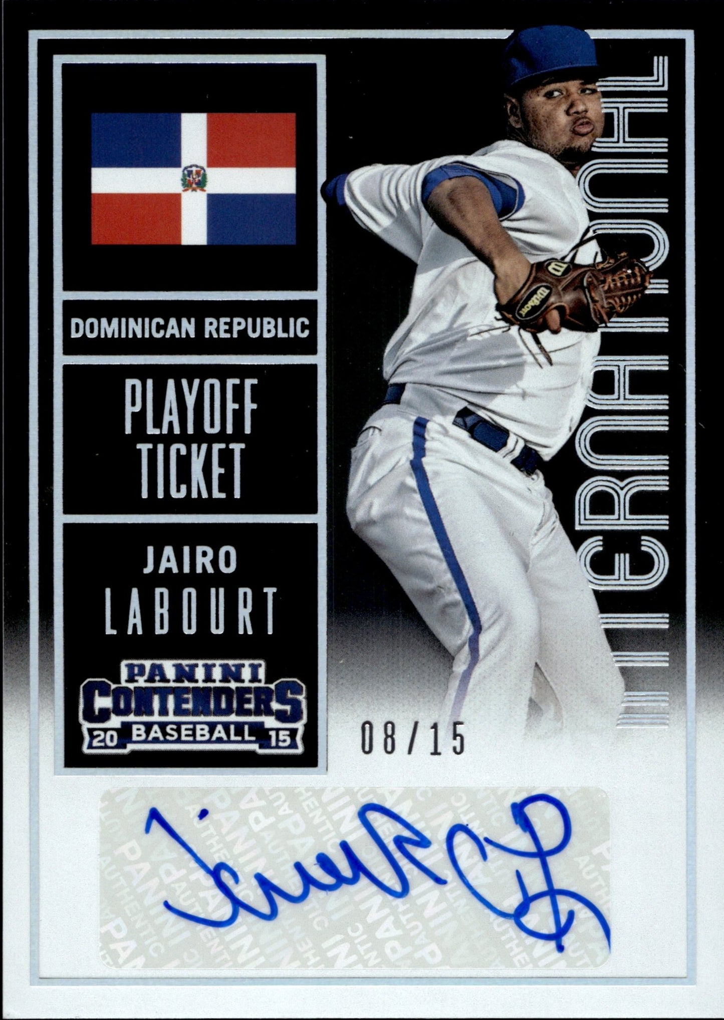 Lairo Labourt 2015 Panini Contenders Playoff Ticket International Auto 08/15 23 - Collector Store LLC