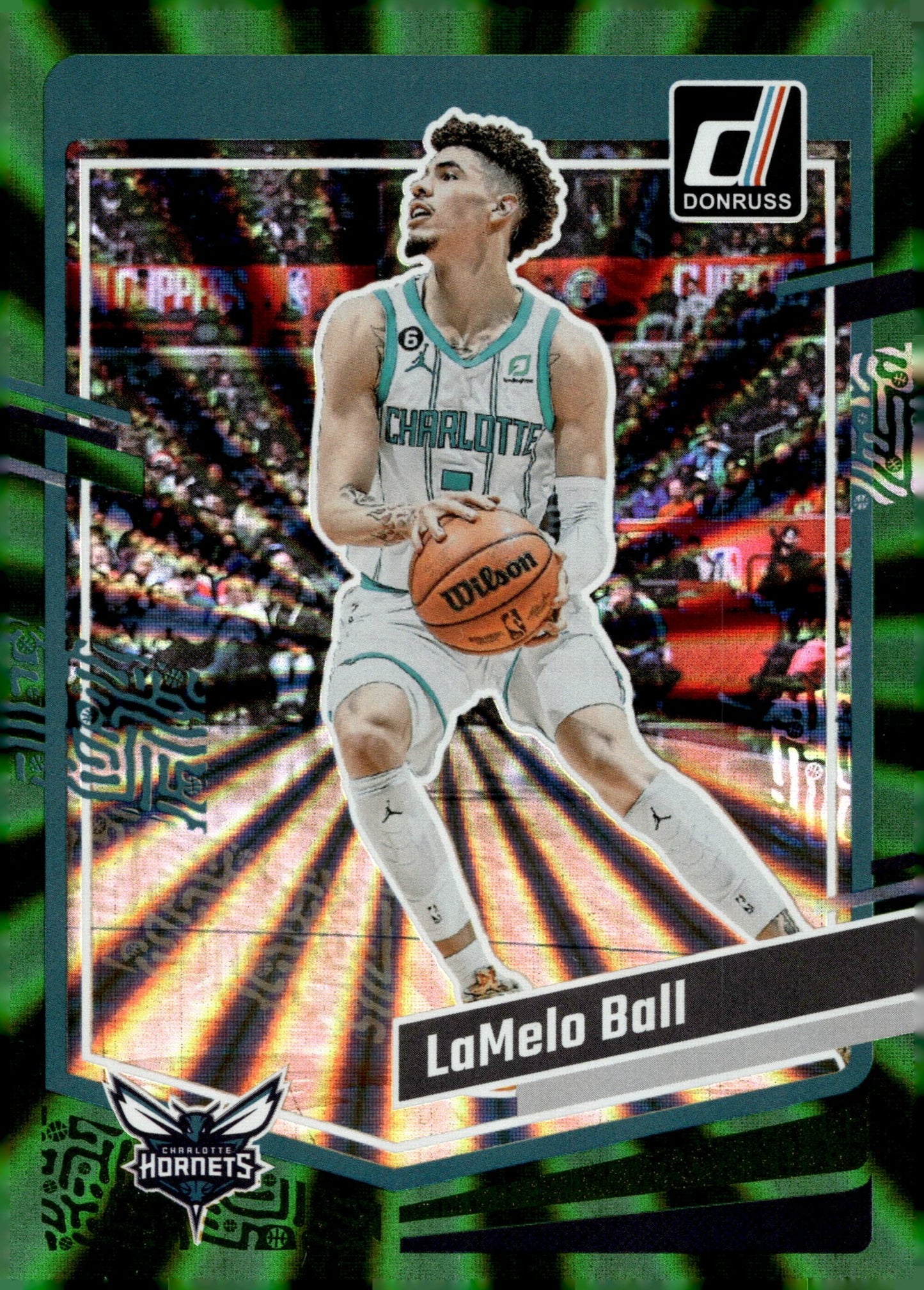LaMelo Ball 2023 - 24 Panini Donruss Green Laser #87 - Collector Store LLC