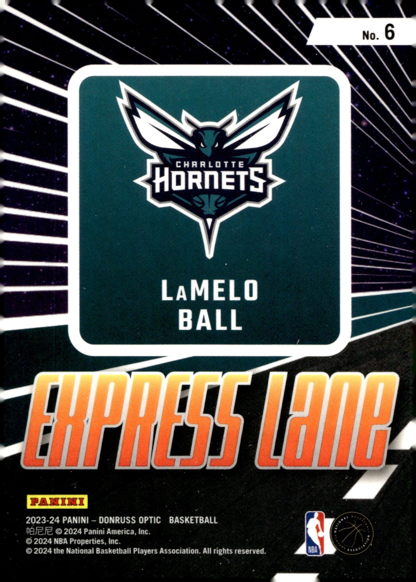 LaMelo Ball 2023 - 24 Panini Donruss Optic Express Lane #6 - Collector Store LLC