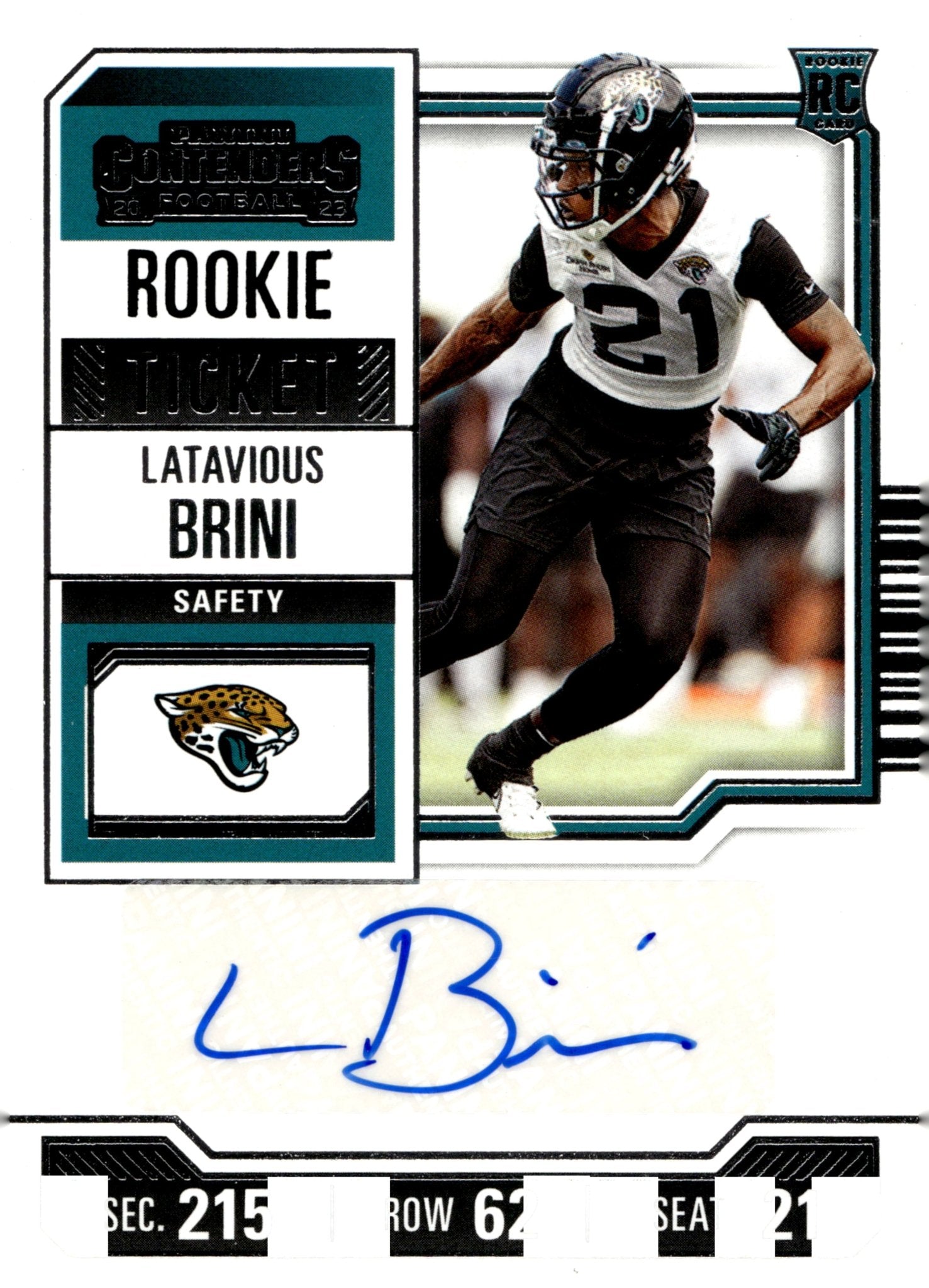 Latavious Brini 2023 Panini Contenders Rookie Ticket RC Auto #249 - Collector Store LLC