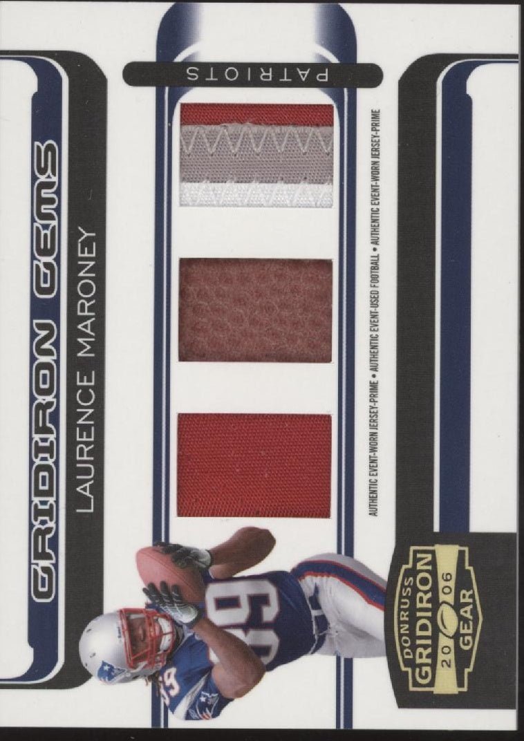 Laurence Maroney 2006 Donruss Gridiron Gear Relics 04/50 #230 - Collector Store LLC