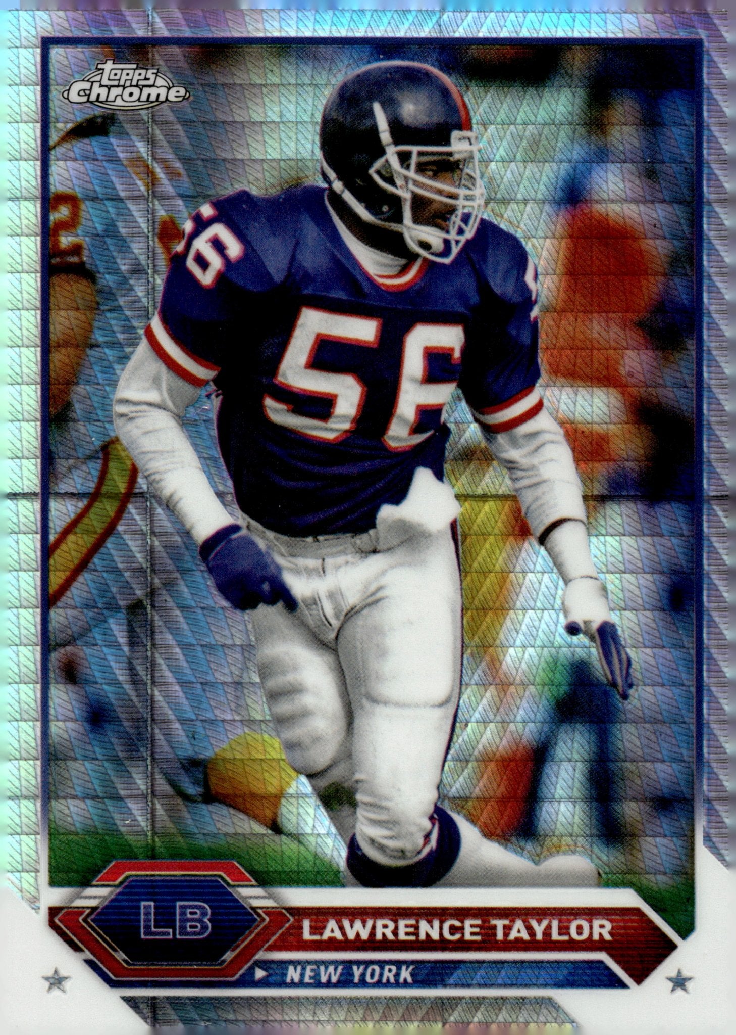 Lawrence Taylor 2023 Topps Composite Chrome Prism Refractor #43 - Collector Store LLC