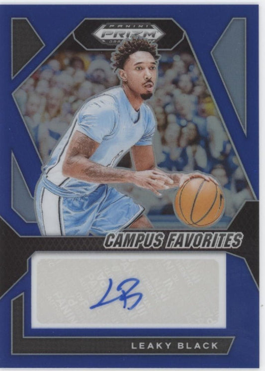 Leaky Black 2024 Prizm Draft Picks Campus Favorites Blue Prizm Auto 074/149 - Collector Store LLC