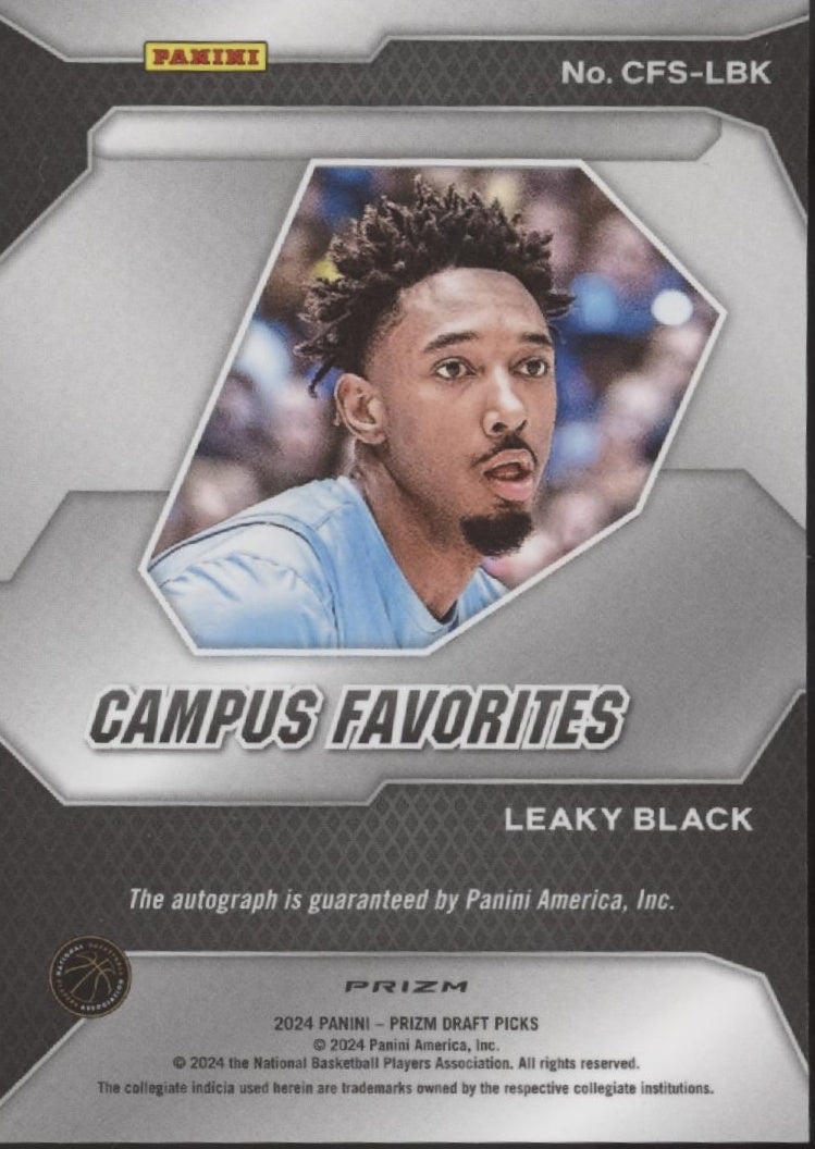Leaky Black 2024 Prizm Draft Picks Campus Favorites Prizm Auto #CFS - LBK - Collector Store LLC
