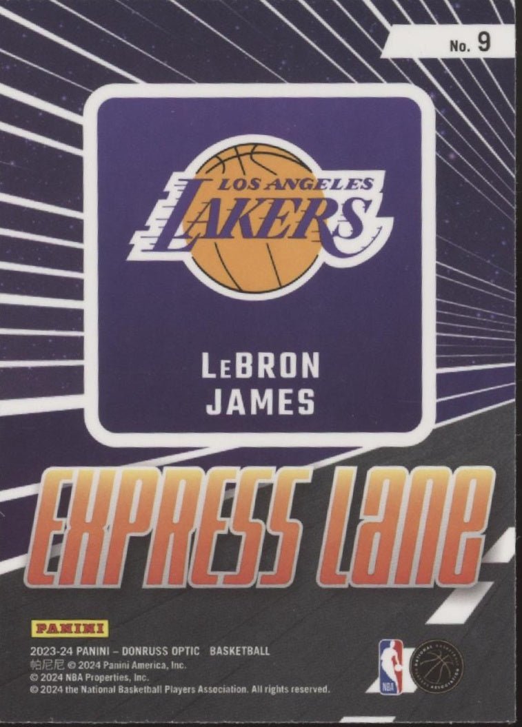 LeBron James 2023 - 24 Panini Donruss Optic Express Lane #9 - Collector Store LLC
