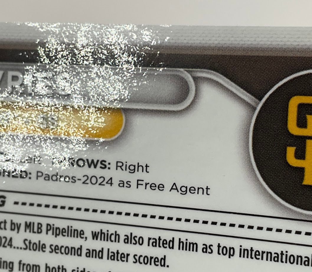 Leo De Vries 2024 Bowman Chrome Purple Mojo Refractor Auto 089/199 #BMA - LD - Collector Store LLC