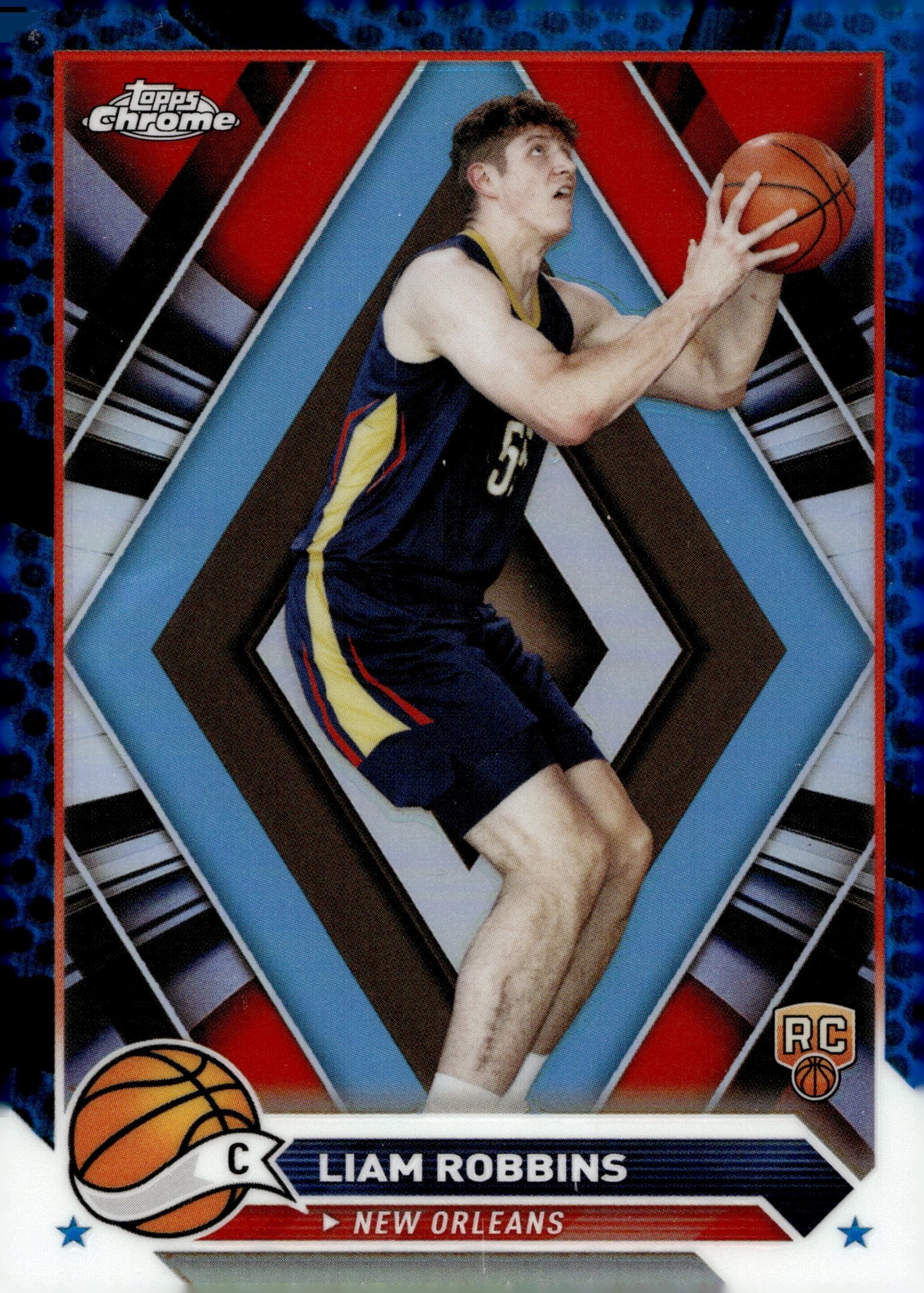 Liam Robbins 2024 Topps Chrome Blue Refractor RC #174 - Collector Store LLC