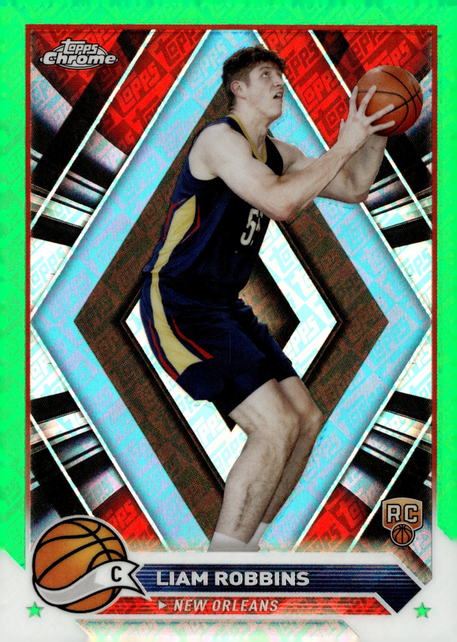 Liam Robbins 2024 Topps Chrome Green Refractor RC #174 - Collector Store LLC