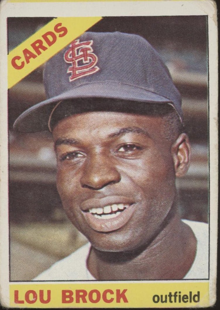 Lou Brock 1966 Topps #125 St. Louis Cardinals GD #1 - Collector Store LLC