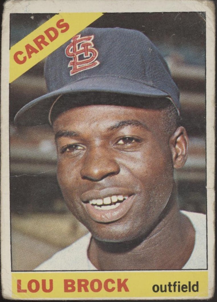 Lou Brock 1966 Topps #125 St. Louis Cardinals GD #2 - Collector Store LLC