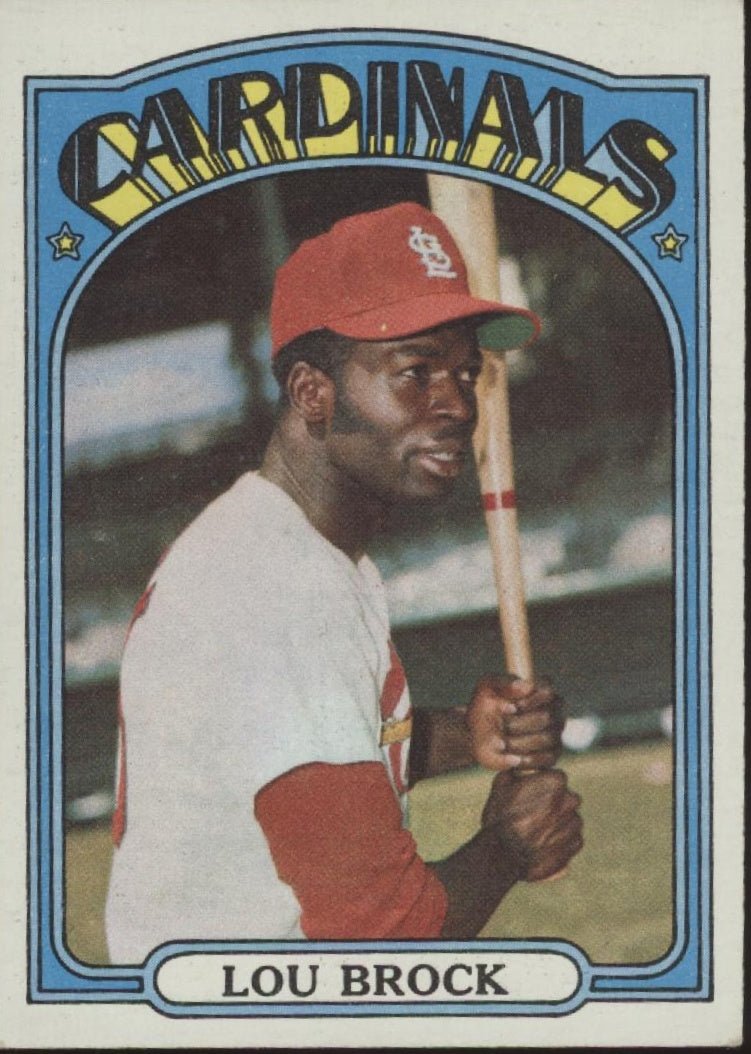 Lou Brock 1972 Topps #200 St. Louis Cardinals EX #2 - Collector Store LLC