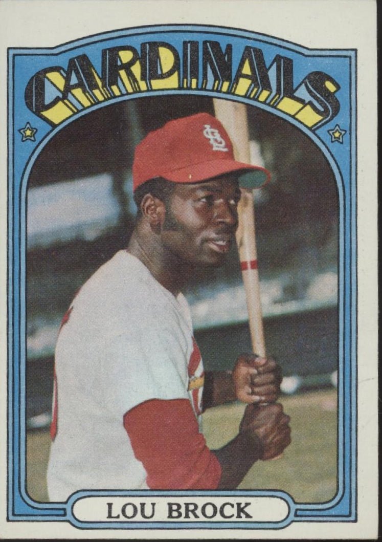 Lou Brock 1972 Topps #200 St. Louis Cardinals EX - Collector Store LLC
