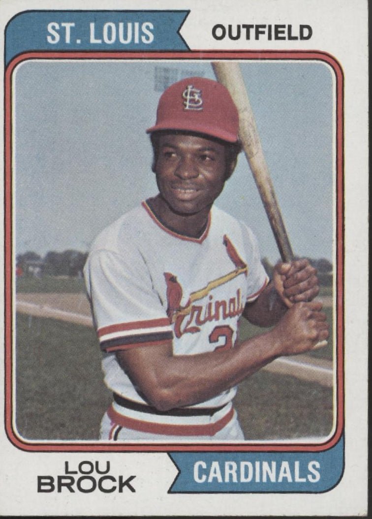 Lou Brock 1974 Topps #60 St. Louis Cardinals EX - Collector Store LLC