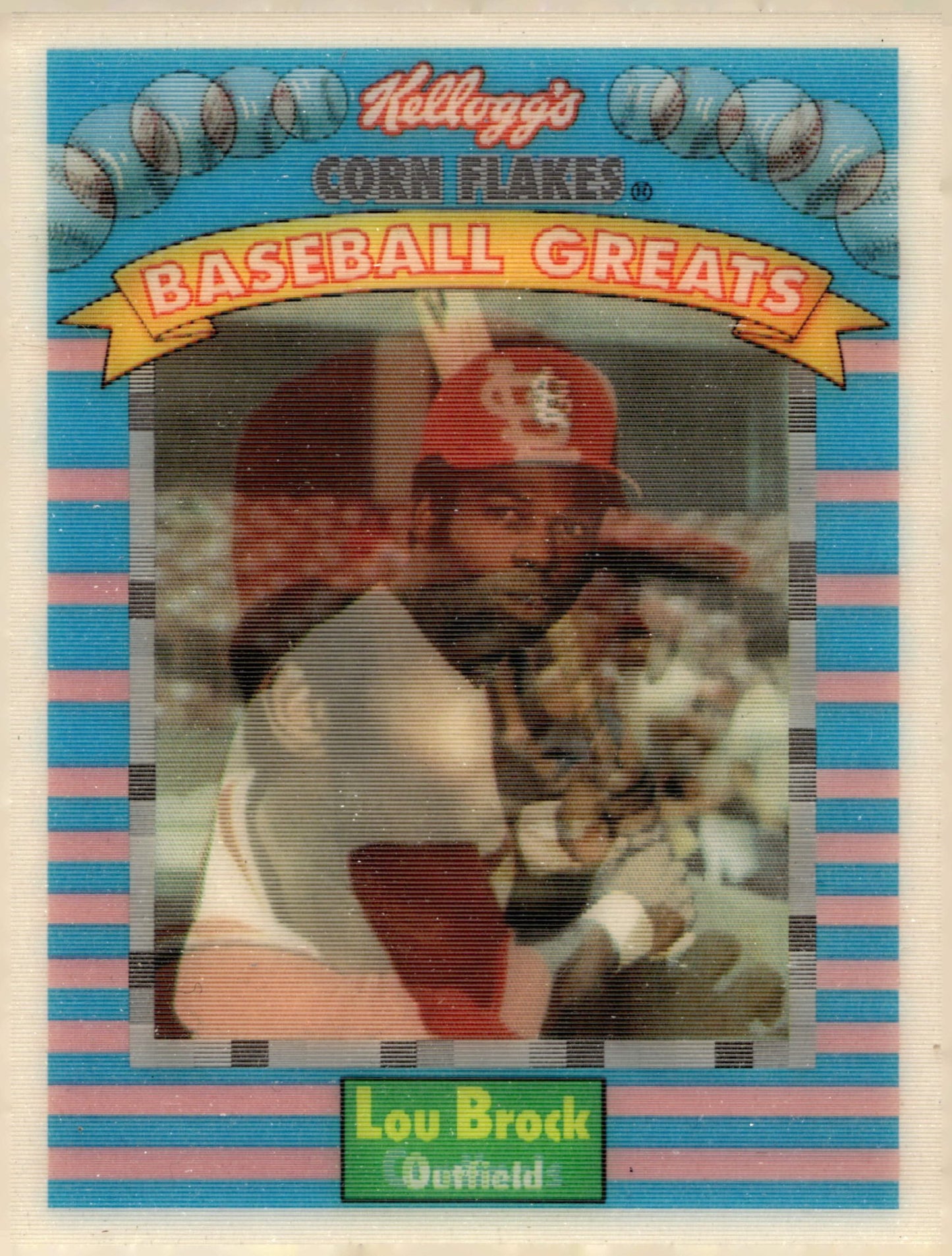 Lou Brock 1991 Kellogg's Baseball Greats #10 - Collector Store LLC