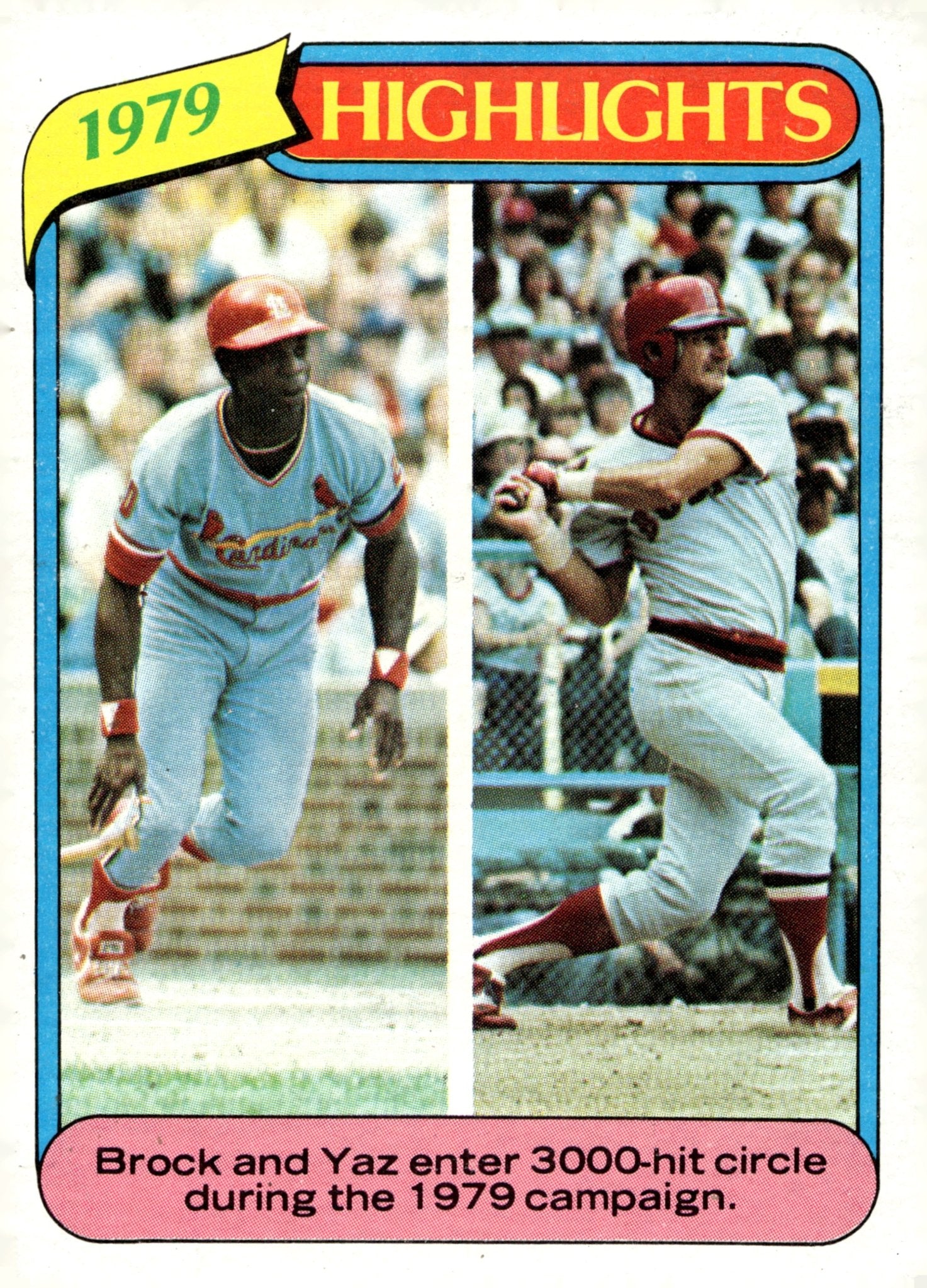 Lou Brock / Carl Yastrzemski 1980 Topps 1 - Collector Store LLC