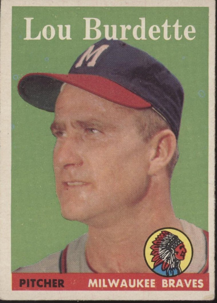 Lou Burdette 1958 Topps #10 Milwaukee Braves VG - Collector Store LLC