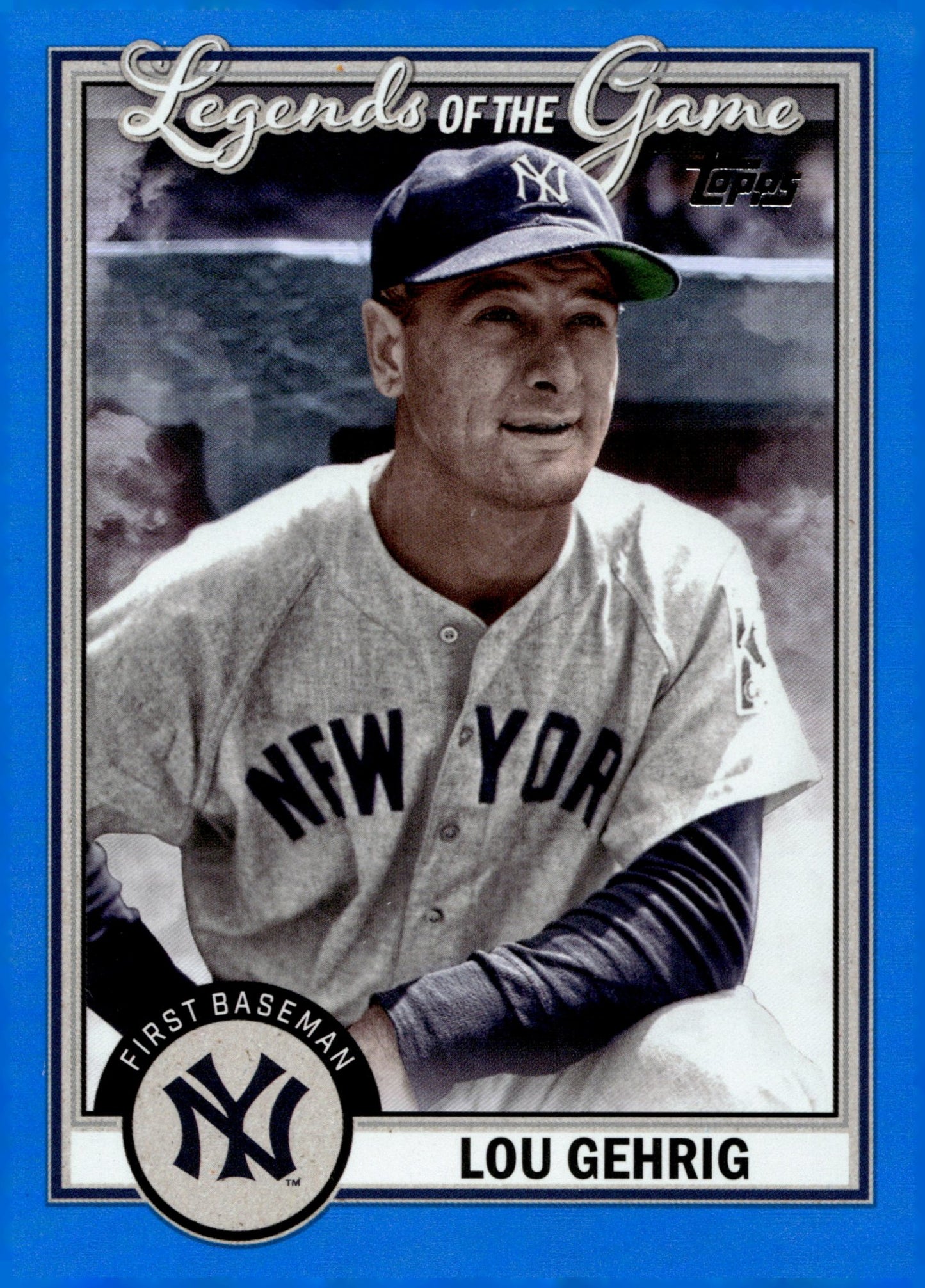 Lou Gehrig 2023 Topps Series 2 Legends of the Game Blue Foil #LG - 11 - Collector Store LLC