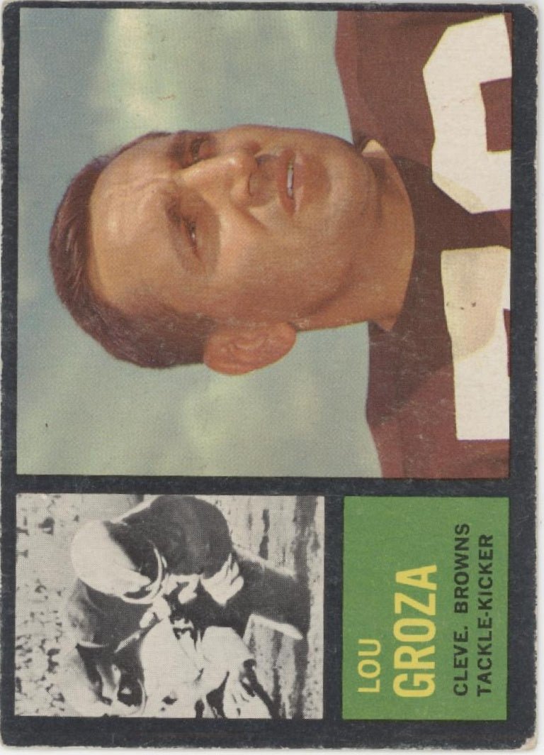 Lou Groza 1962 Topps #32 Cleveland Browns VG - EX - Collector Store LLC