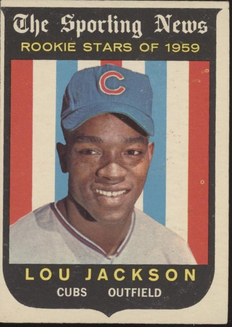 Lou Jackson 1959 Topps Sporting News RC #130 Chicago Cubs EX - Collector Store LLC