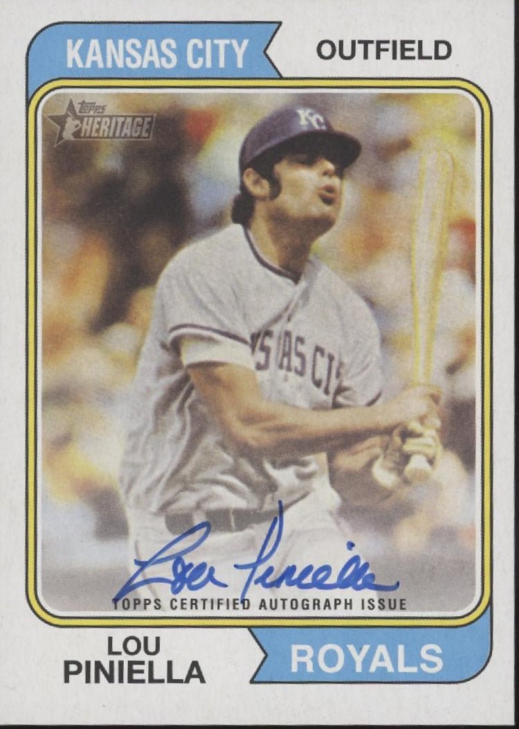 Lou Piniella 2023 Topps Heritage Auto ROA - LPA - Collector Store LLC