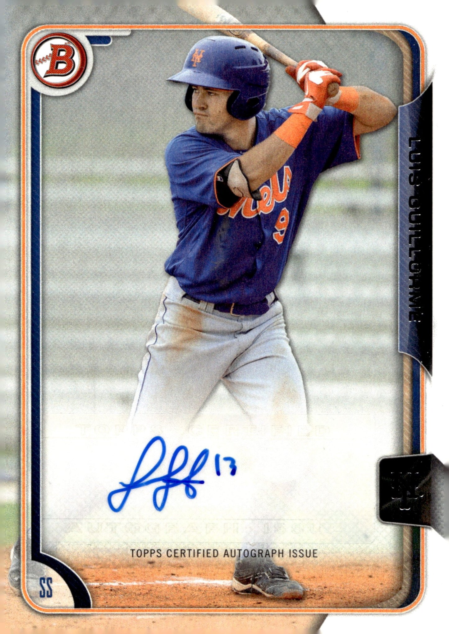 Luis Guillorme 2015 Bowman Auto #PA - LG - Collector Store LLC