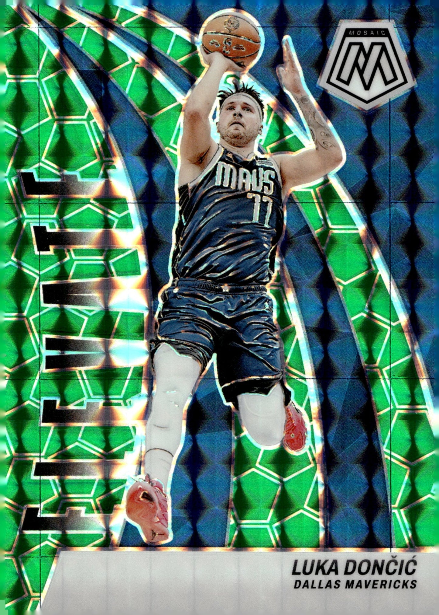 Luka Doncic 2023 - 24 Panini Mosaic Elevate Green Prizm #2 - Collector Store LLC