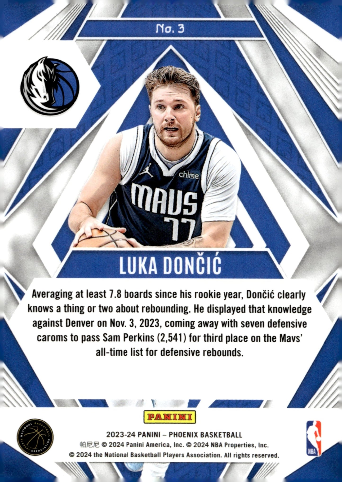 Luka Doncic 2023 - 24 Panini Phoenix Paragon Refractor #3 - Collector Store LLC