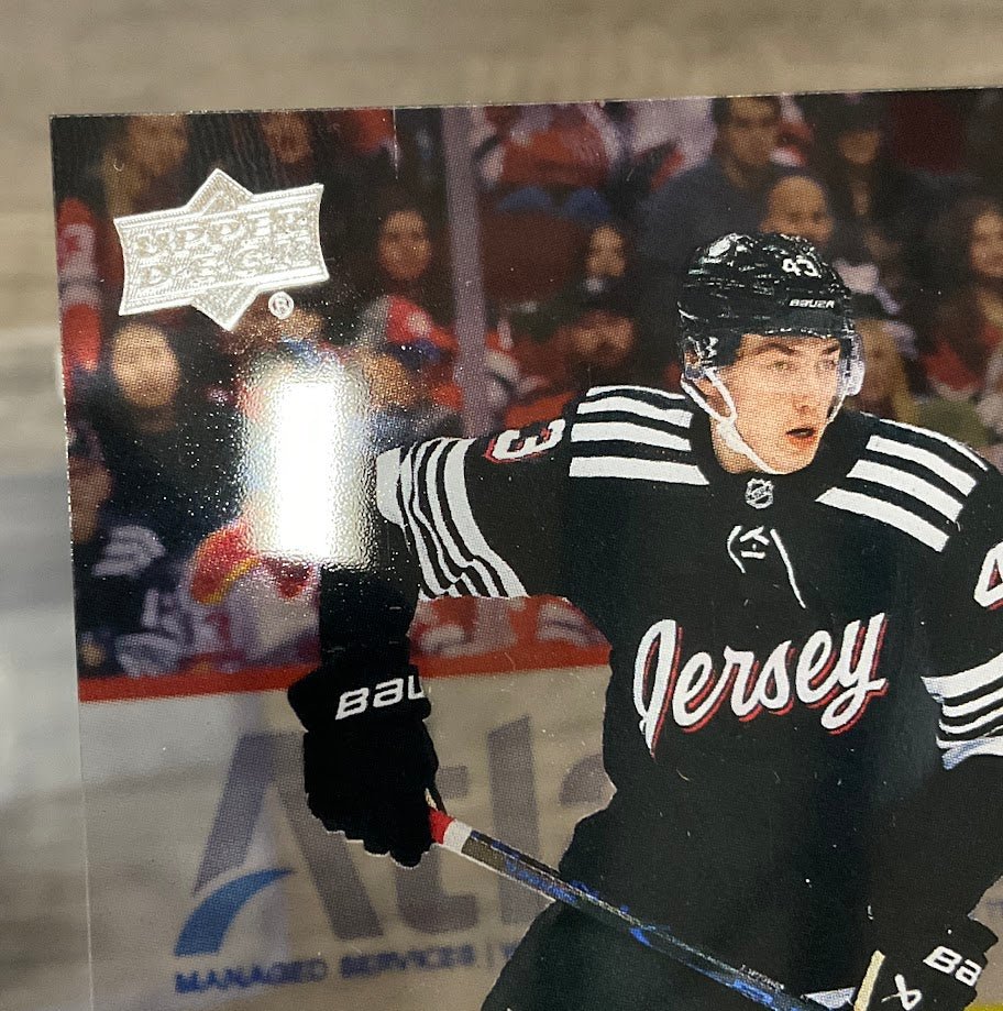 Luke Hughes 2023 - 24 Upper Deck Series 1 Young Guns Clear RC #248 - Collector Store LLC