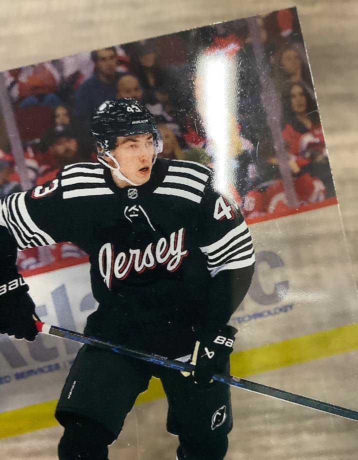 Luke Hughes 2023 - 24 Upper Deck Series 1 Young Guns Clear RC #248 - Collector Store LLC