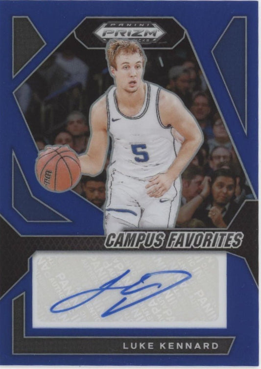 Luke Kennard 2024 Prizm Draft Picks Campus Favorites Blue Prizm Auto 083/149 - Collector Store LLC
