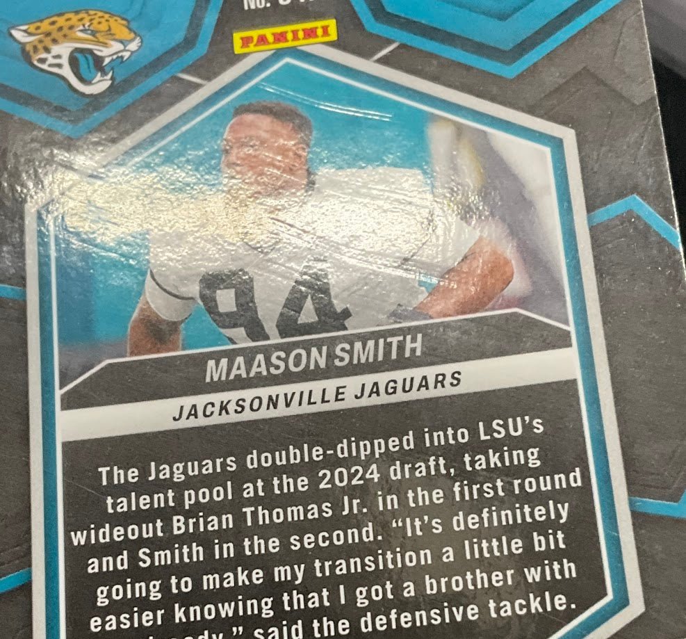 Maason Smith 2024 Panini Mosaic Genesis Prizm RC #347 - Collector Store LLC