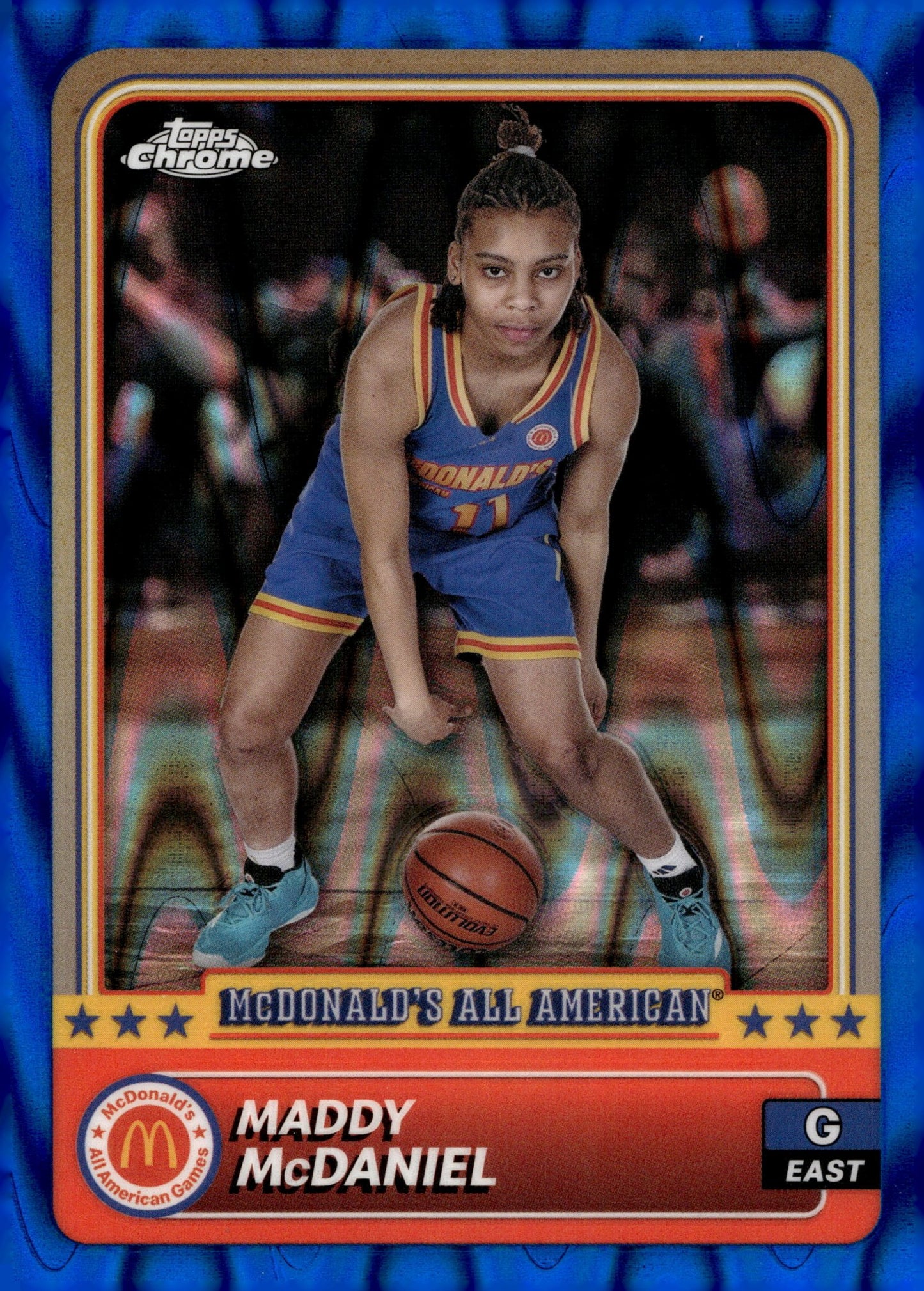 Maddy McDaniel 2024 Topps Chrome McDonald's All American Blue Ray Wave #7 - Collector Store LLC