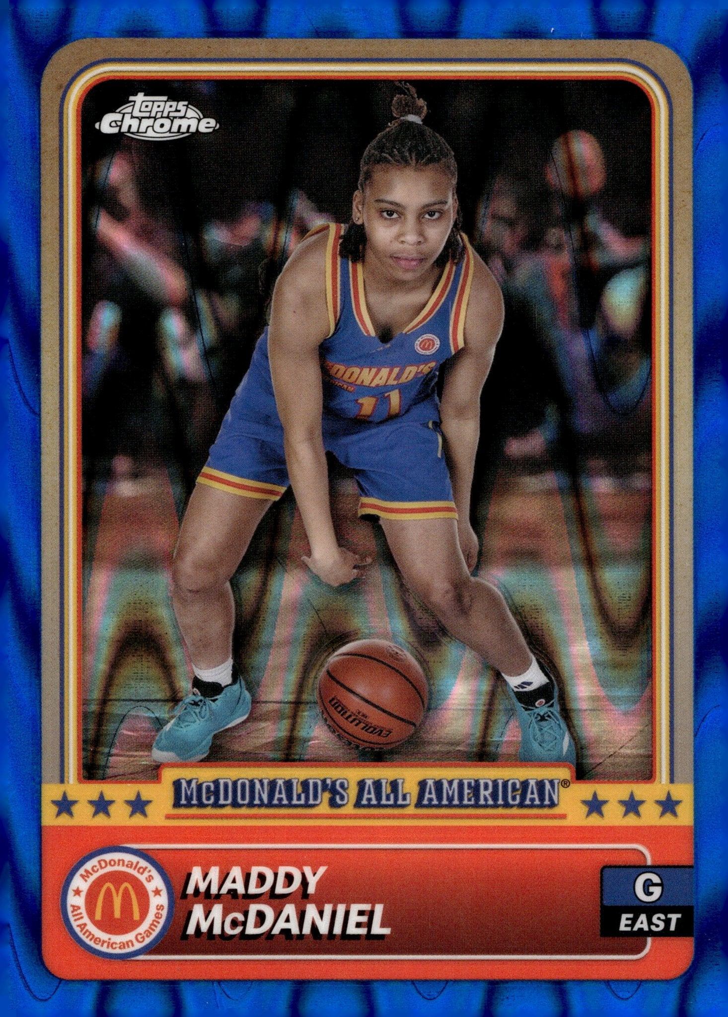 Maddy McDaniel 2024 Topps Chrome McDonald's All American Blue Ray Wave #7 - Collector Store LLC